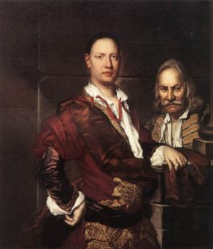 Vittore Ghislandi : Portrait of Giovanni Secco Suardo and his Servant